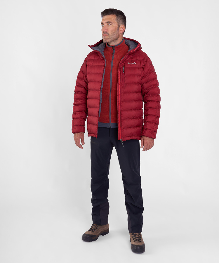 Куртка пуховая Flight Lite III Мужская (XL, 1200/т.красный, , , , , )