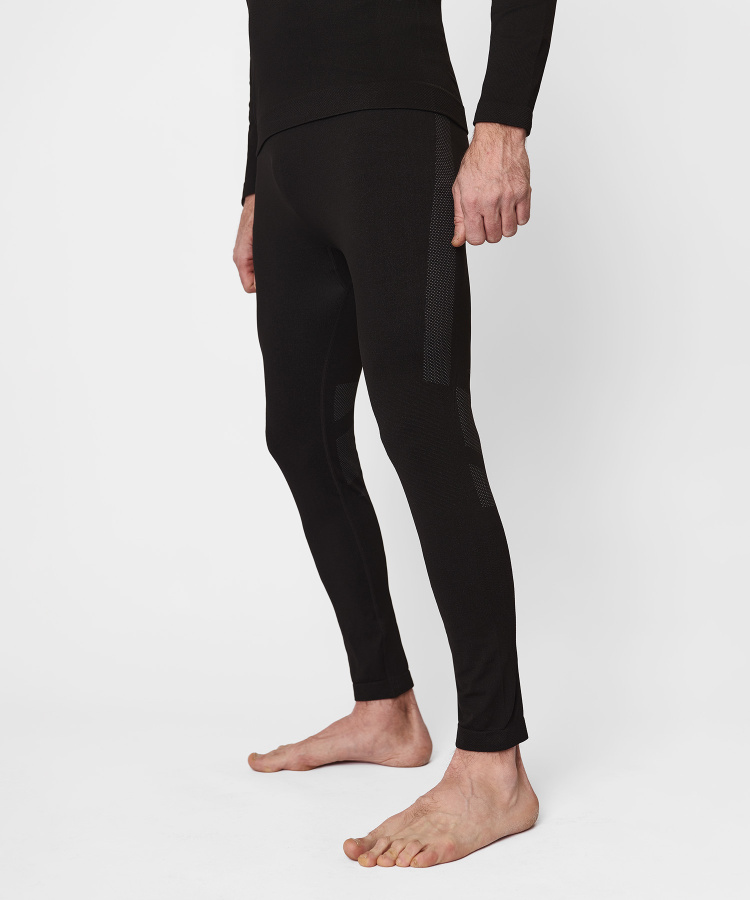 Первый слой кальсоны Active Seamless Мужские (S-M, 1000/черный, , , , , )