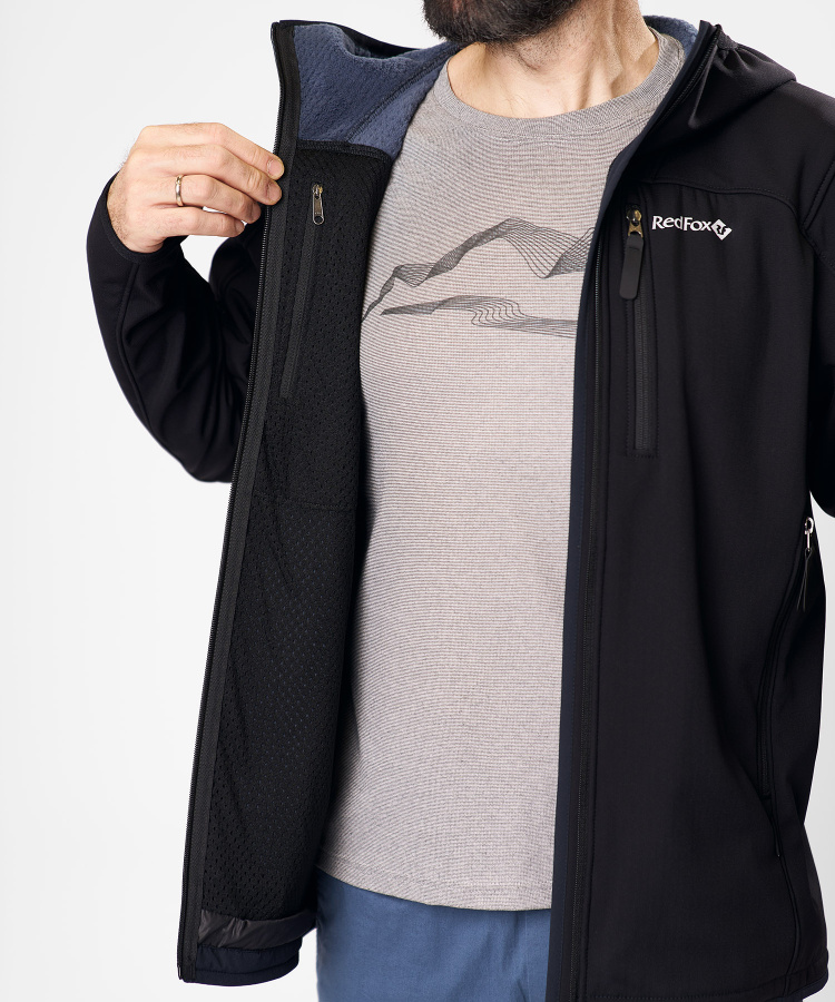 Куртка легкая Reine Мужская (XXL, 1088/черный/серо-синий, , , , , )