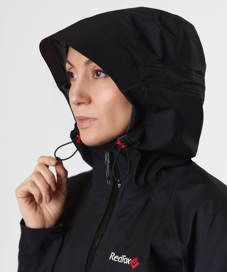 Куртка ветрозащитная Vega GTX V Женская (XL, 1010/черный/черный, , , , , )