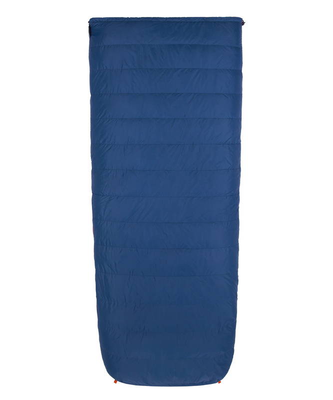 Спальный мешок пуховый Yeti SR -17C left (Regular, 9723/деним/оранжевый, , , , , )