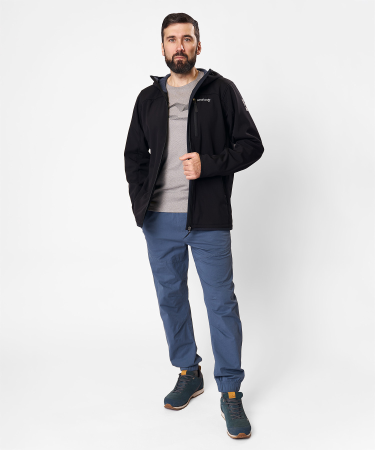 Куртка легкая Reine Мужская (XXL, 1088/черный/серо-синий, , , , , )