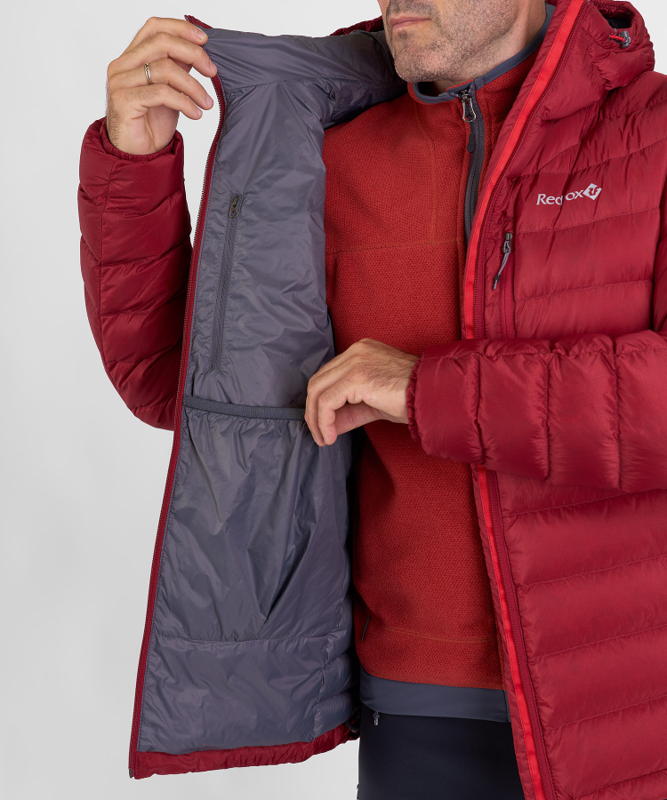 Куртка пуховая Flight Lite III Мужская (XL, 1200/т.красный, , , , , )