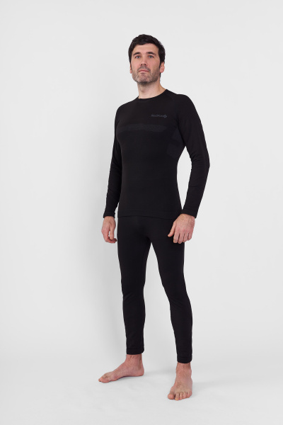 Первый слой фуфайка с длинным рукавом Active Seamless Мужская (L-XL, 1000/черный, , , , , )