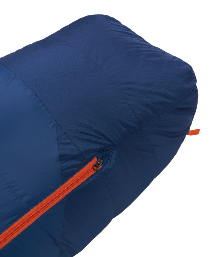 Спальный мешок пуховый Yeti-40C right (Regular, 9723/деним/оранжевый, , , , , )