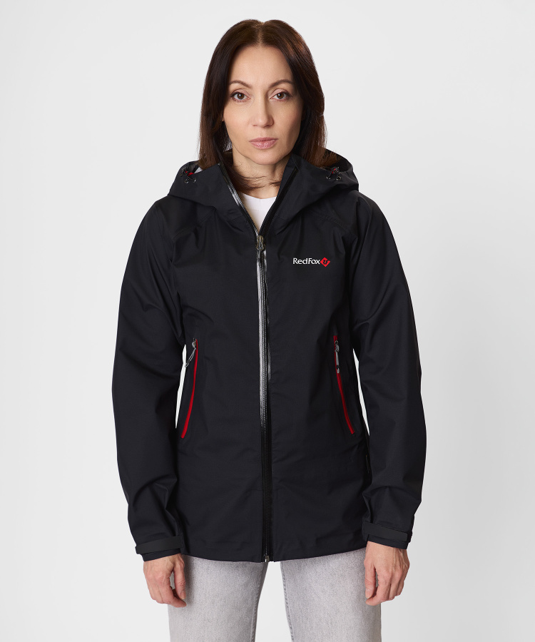 Куртка ветрозащитная Vega GTX V Женская (XL, 1010/черный/черный, , , , , )