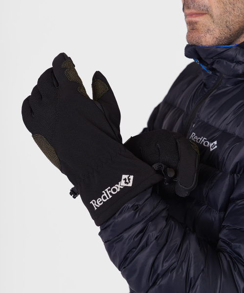 Перчатки Softshell Technogloves (M, 1000/черный, , , , , )