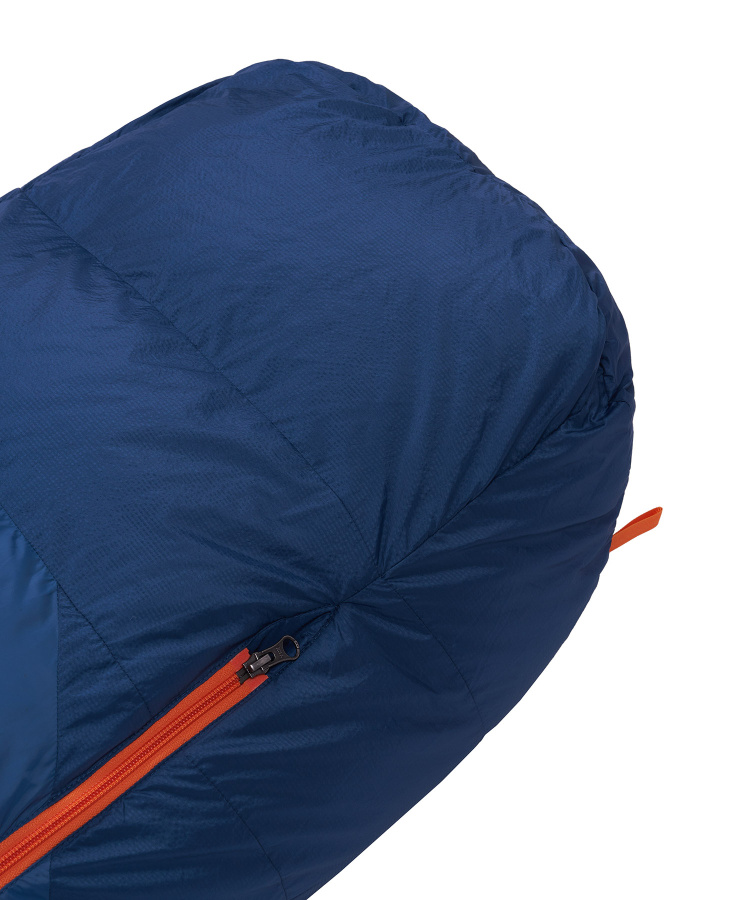 Спальный мешок пуховый Yeti-20C left (Long, 9723/деним/оранжевый, , , , , ) Спальный мешок пуховый Yeti-20C left (Long, 9723/деним/оранжевый, , , , , )