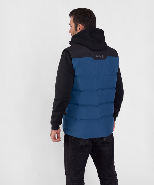 Жилет пуховый Nansen III Мужской (S, 9710/деним/черный, , , , , )