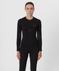 Первый слой фуфайка с длинным рукавом Active Seamless Женская (M-L, 1000/черный, , , , , )