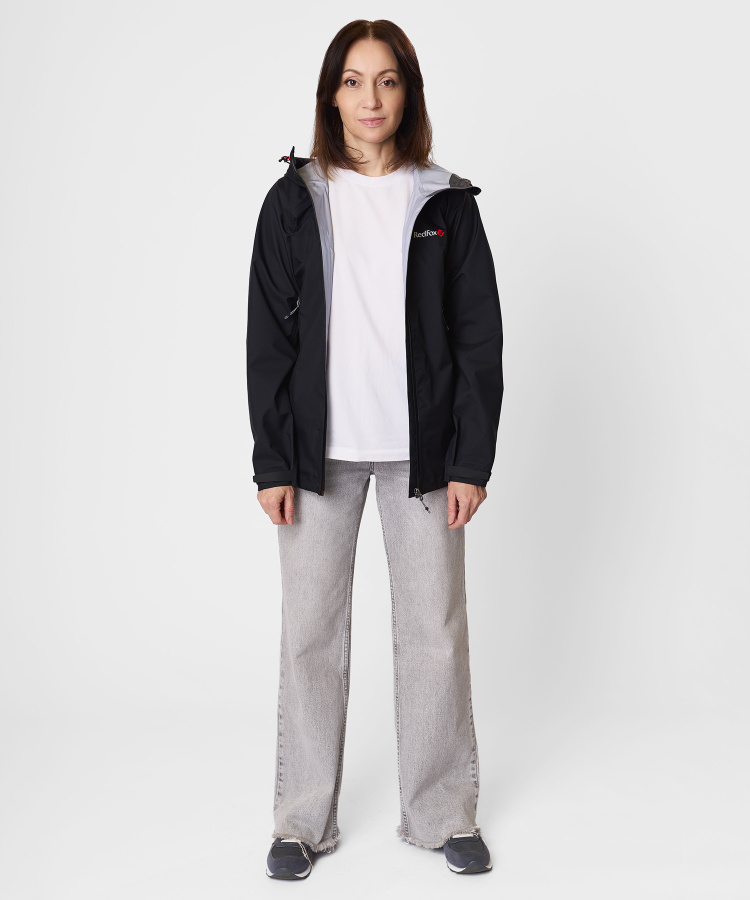 Куртка ветрозащитная Vega GTX V Женская (XL, 1010/черный/черный, , , , , )