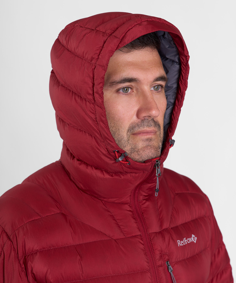 Куртка пуховая Flight Lite III Мужская (XL, 1200/т.красный, , , , , )