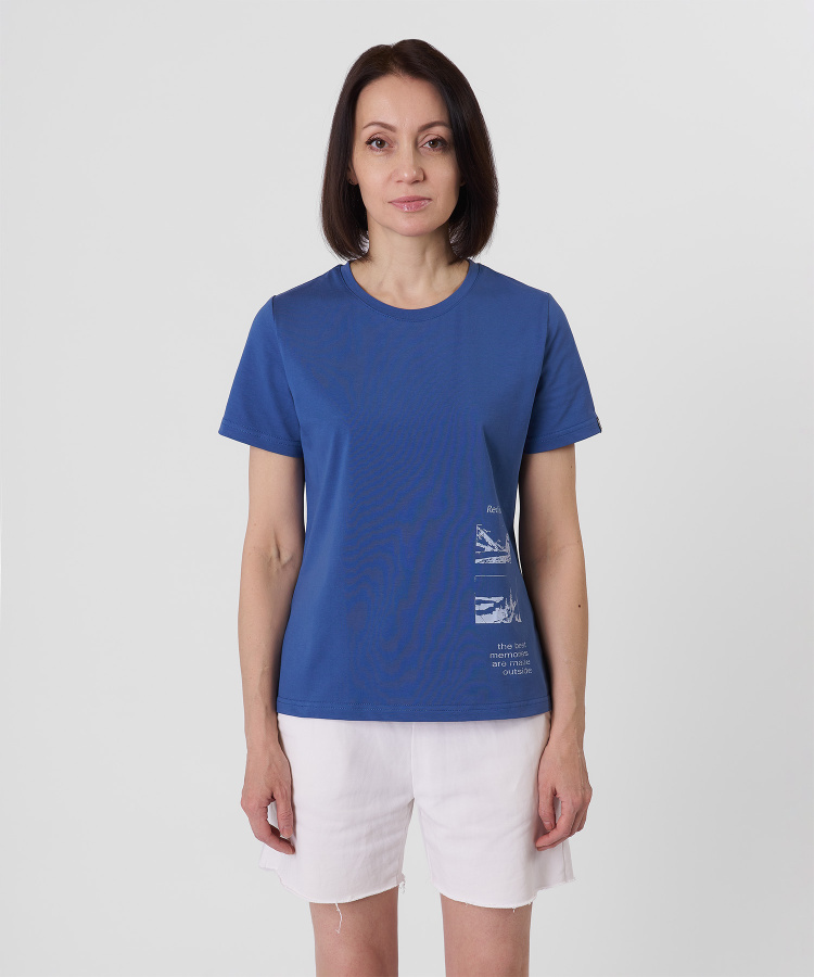 Футболка Memory Женская (XS, 9700/деним, , , , , )