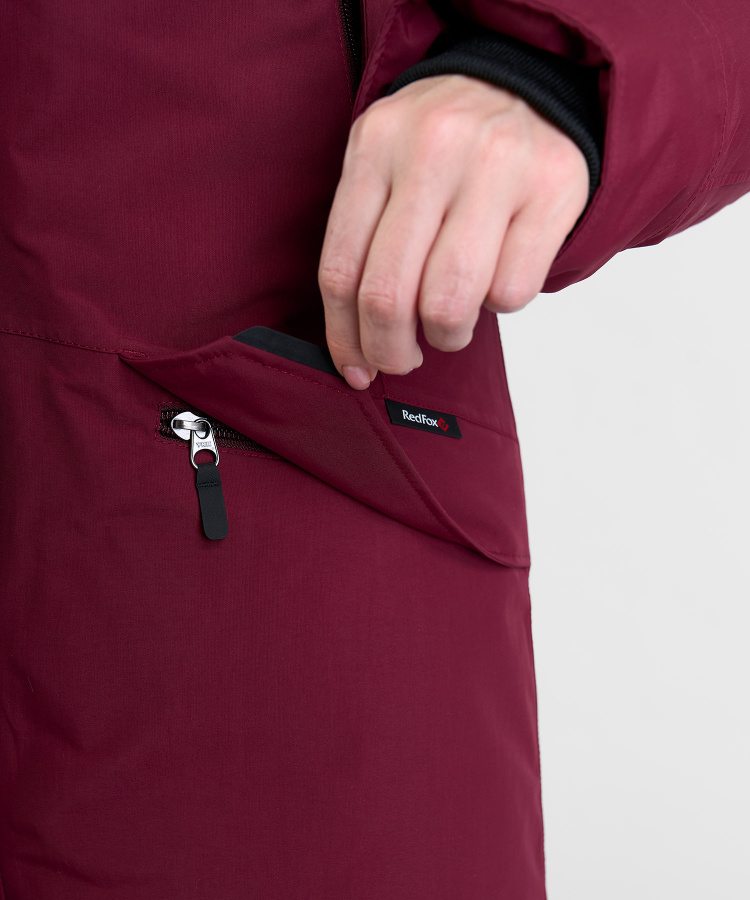 Полупальто пуховое Kodiak III GTX Женское (XS, 1100/бордовый, , , , , )