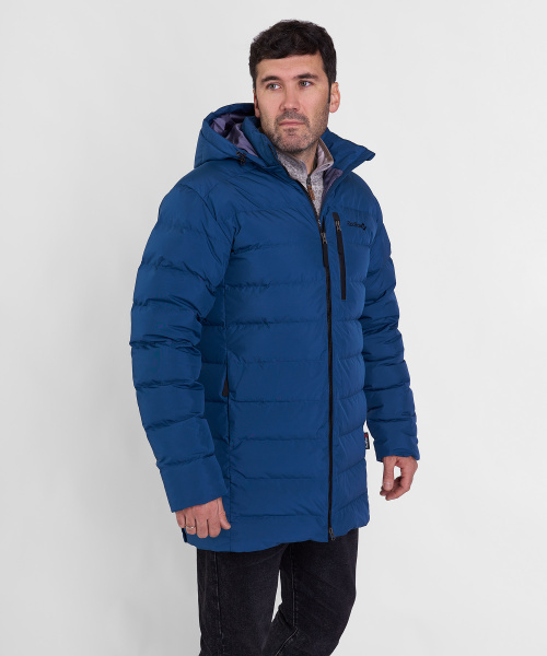 Пальто пуховое Siberia III Мужское (S, 9700/деним, , , , , )