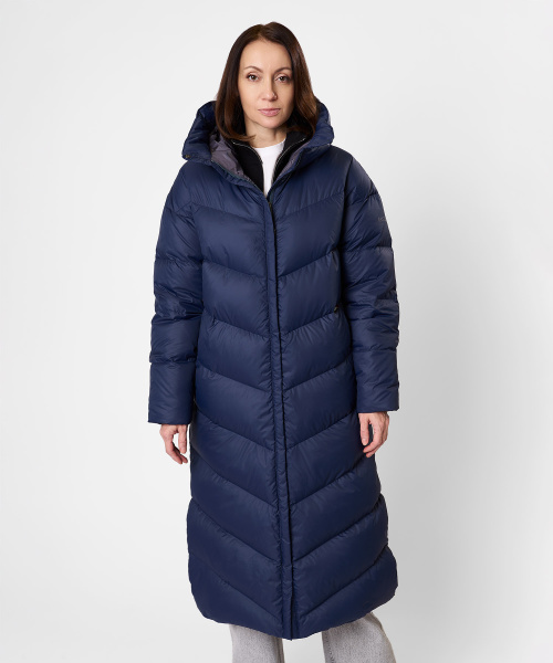 Пальто пуховое Astra Женское (XS, 9100/т.синий, , , , , )