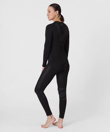 Первый слой фуфайка с длинным рукавом Active Seamless Женская (M-L, 1000/черный, , , , , )