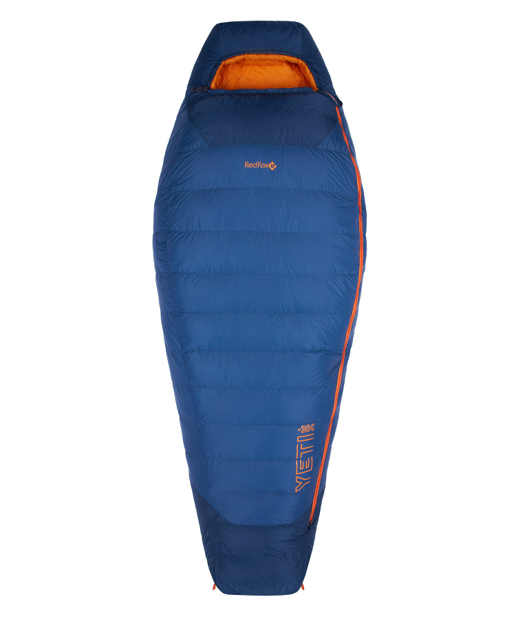 Спальный мешок пуховый Yeti-30C right (Long, 9723/деним/оранжевый, , , , , )