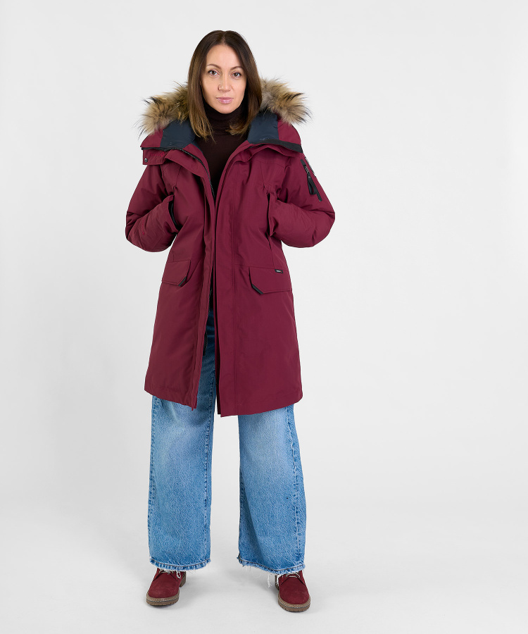 Полупальто пуховое Kodiak III GTX Женское (XS, 1100/бордовый, , , , , )