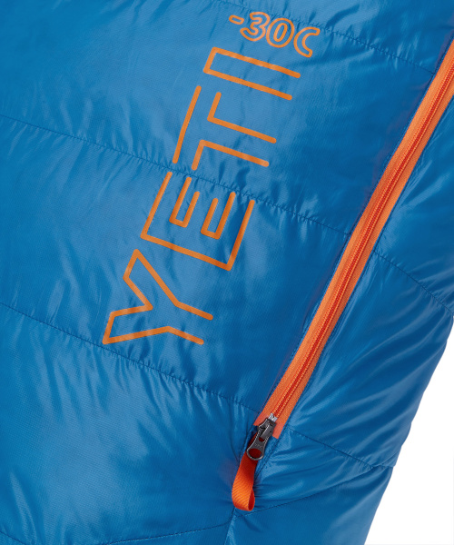 Спальный мешок пуховый Yeti-30C left (Long, 6923/нептун/оранжевый, , , , , )