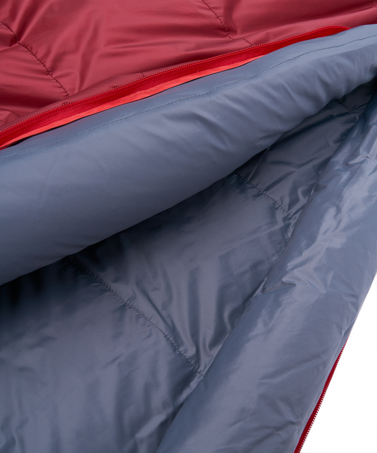Спальный мешок пуховый Rapid -40C right (Regular, 1282/т.красный/синий, , , , , )