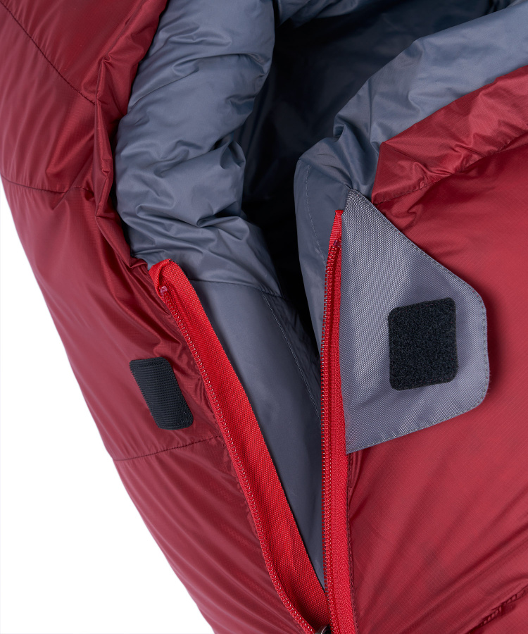 Спальный мешок пуховый Rapid -40C right (Regular, 1282/т.красный/синий, , , , , )