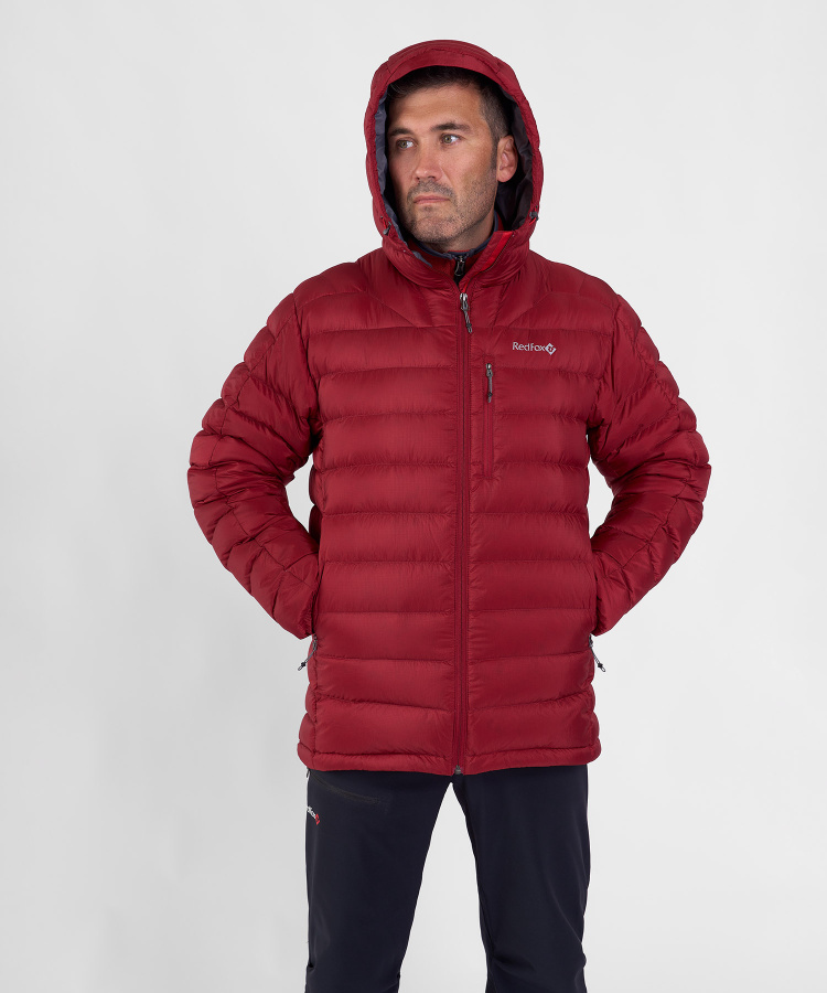 Куртка пуховая Flight Lite III Мужская (XL, 1200/т.красный, , , , , )