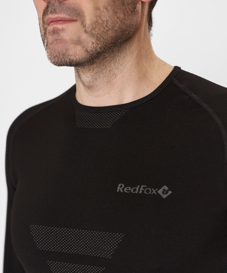 Первый слой фуфайка с длинным рукавом Active Seamless Мужская (L-XL, 1000/черный, , , , , )