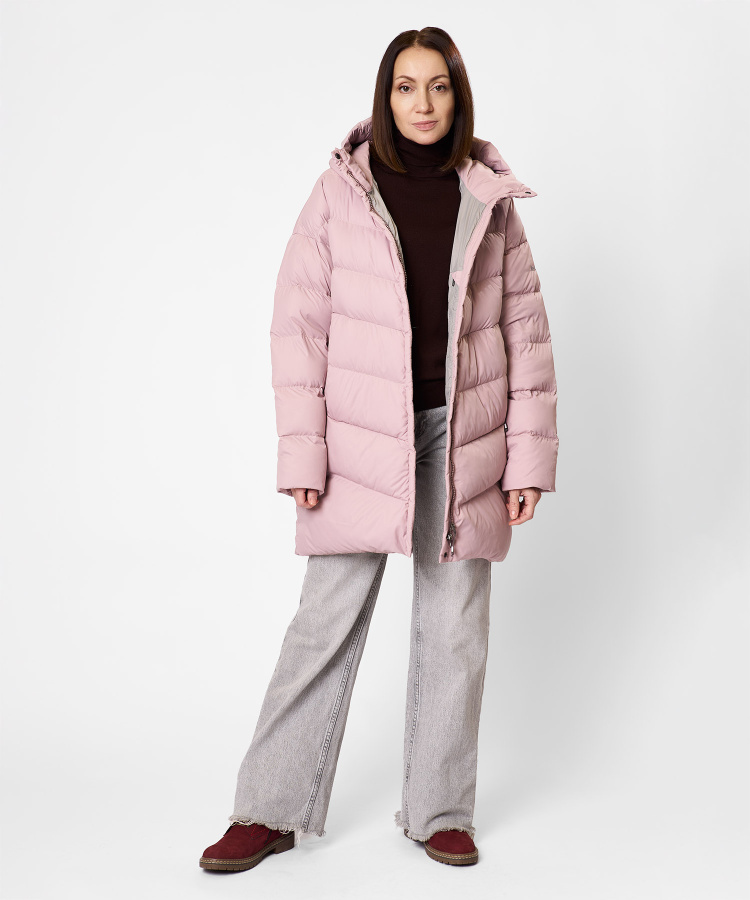 Полупальто пуховое Myst Женское (S, 2600/розово-бежевый, , , , , )