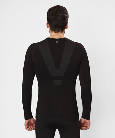 Первый слой фуфайка с длинным рукавом Active Seamless Мужская (M-L, 1000/черный, , , , , )
