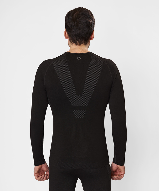 Первый слой фуфайка с длинным рукавом Active Seamless Мужская (M-L, 1000/черный, , , , , )