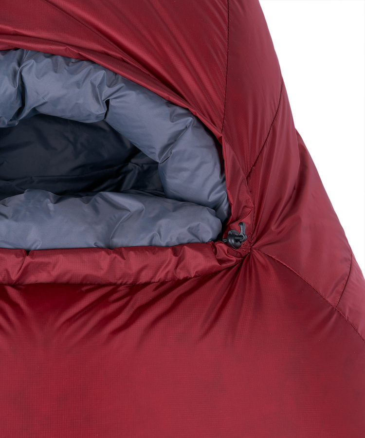 Спальный мешок пуховый Rapid -40C right (Regular, 1282/т.красный/синий, , , , , )