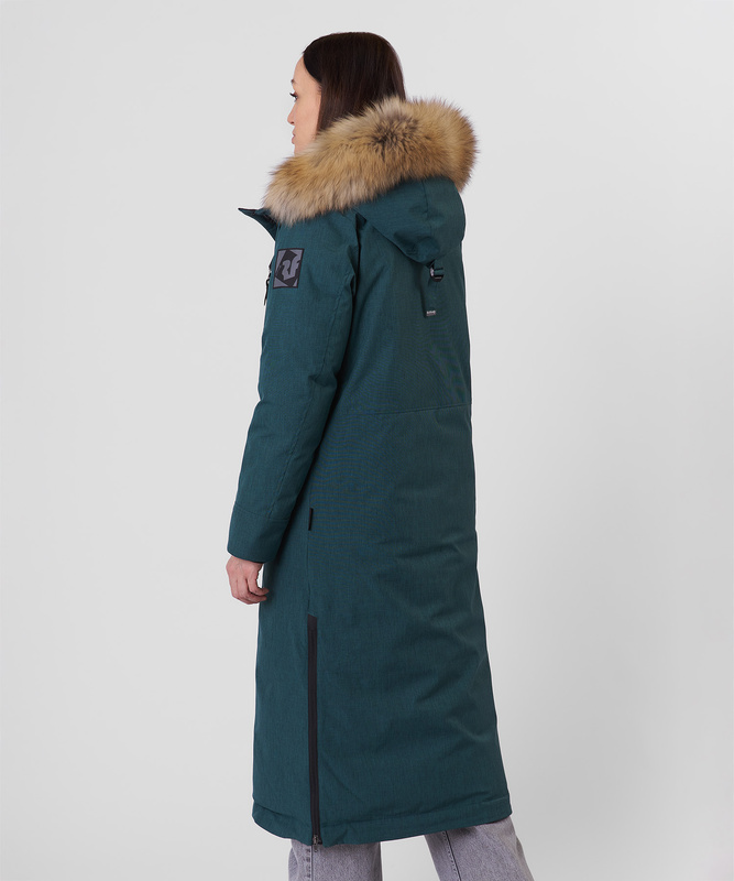 Пальто пуховое Aurora III DF Женское (XS, 7100/petrol, , , , , )