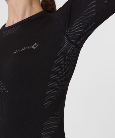 Первый слой фуфайка с длинным рукавом Active Seamless Женская (M-L, 1000/черный, , , , , )