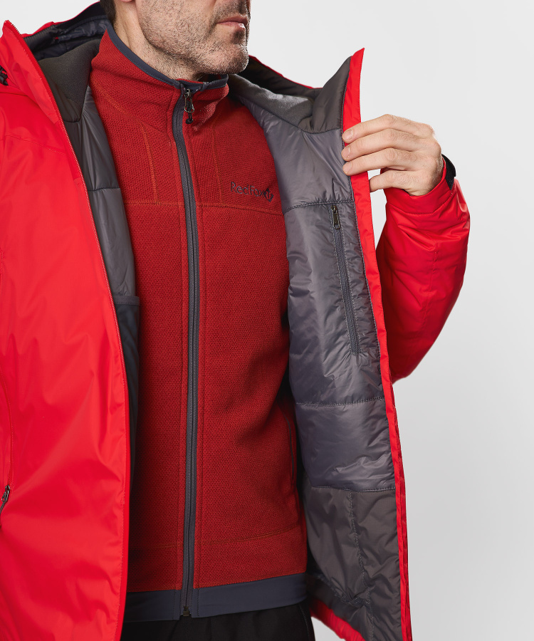 Куртка утепленная Cheget Мужская (L, 1300/красный, , , )