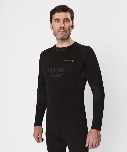 Первый слой фуфайка с длинным рукавом Active Seamless Мужская (L-XL, 1000/черный, , , , , )