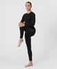 Первый слой фуфайка с длинным рукавом Active Seamless Женская (M-L, 1000/черный, , , , , )