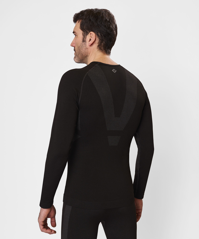 Первый слой фуфайка с длинным рукавом Active Seamless Мужская (M-L, 1000/черный, , , , , )