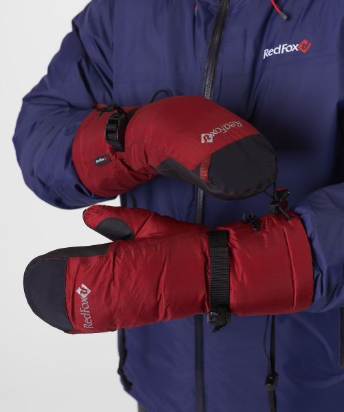 Рукавицы пуховые K2 Extreme II (S, 1210/т.красный/черный, , , )