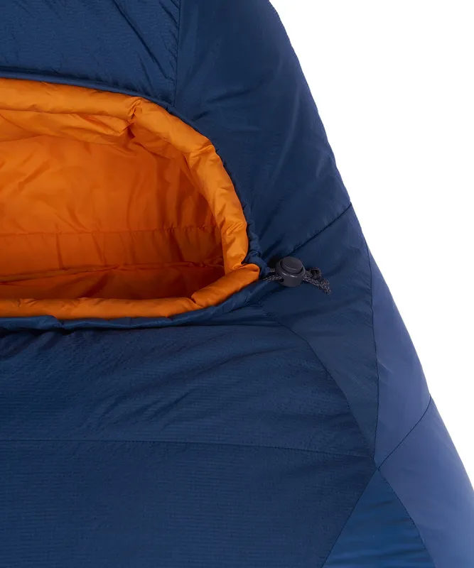 Спальный мешок пуховый Yeti-40C right (Regular, 9723/деним/оранжевый, , , , , )