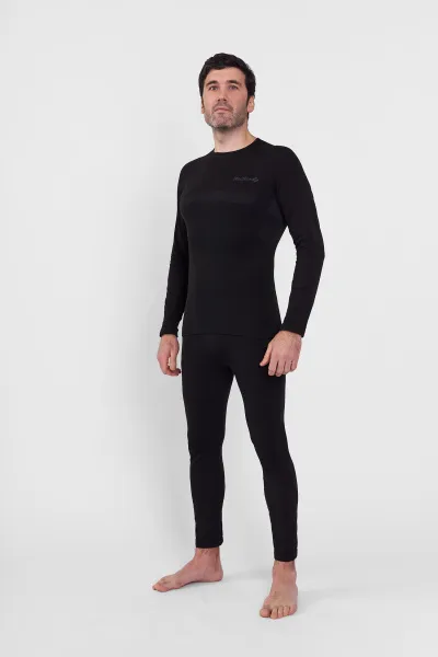 Первый слой фуфайка с длинным рукавом Active Seamless Мужская (L-XL, 1000/черный, , , , , )