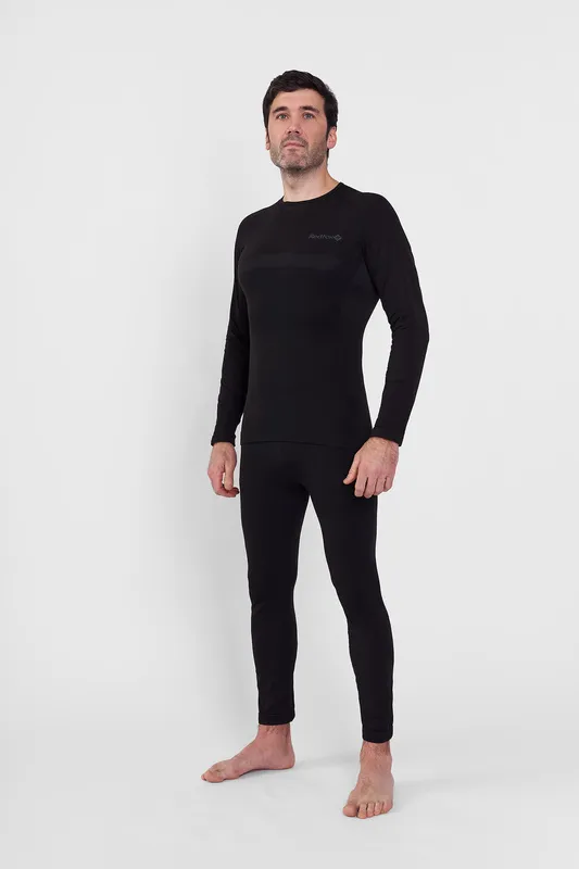 Первый слой фуфайка с длинным рукавом Active Seamless Мужская (L-XL, 1000/черный, , , , , )