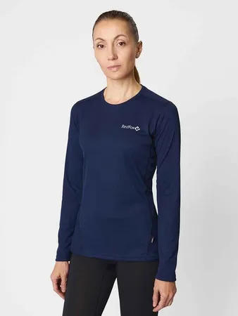 Футболка с длинным рукавом Interval Женская (XL, 9100/т.синий, , , )