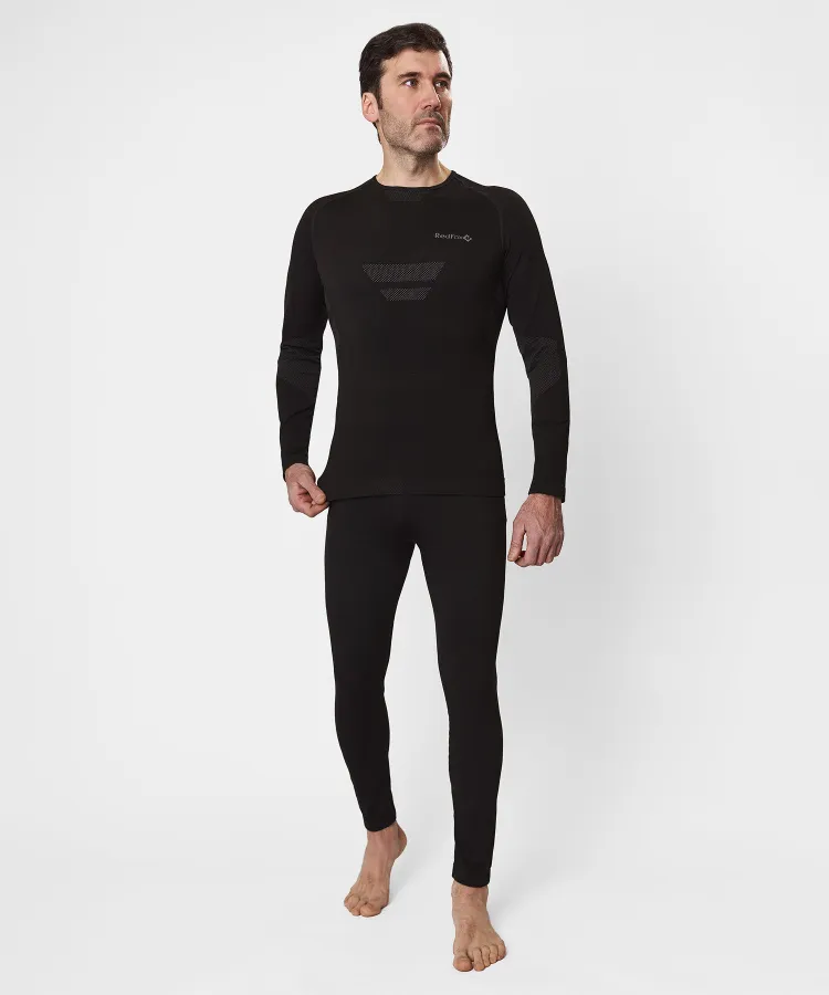 Первый слой фуфайка с длинным рукавом Active Seamless Мужская (L-XL, 1000/черный, , , , , )