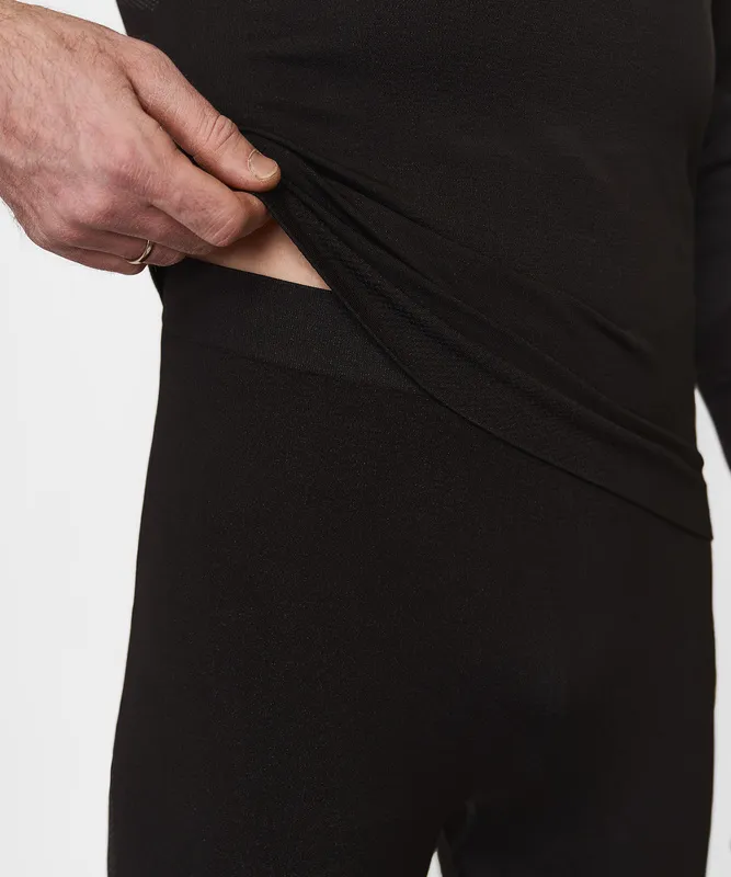 Первый слой кальсоны Active Seamless Мужские (S-M, 1000/черный, , , , , )